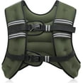thumbnail image 1 of Weighted Vest, 6lb/8lb/12lb/16lb/20lb/25lb/30lb Weight Vest with Reflective Stripe for Workout, Strength Training, Running, Fitness, Muscle Building, Weight Loss, Weightlifting, 1 of 7