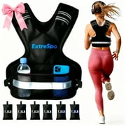 Weighted Vest for Men and Women | 11-20lb Vest with Ironsand Weights for Home Workouts | Adjustable Body Weight Vest Exercise Set for Cardio and Strength Training
