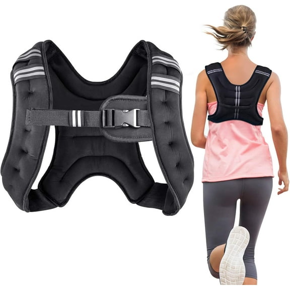 Weighted Vest Weight Vest for Men Women Kids Weights Included, Body Weight Vests Adjustable for Running, Training Workout, Jogging, Walking