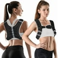thumbnail image 1 of Weighted Vest Woman, 6lb/8lb/12lb/16lb/20lb, Adjustable Women Weighted Vest for Walking, Strength Training, Running, Fitness, Muscle Building, Black, 1 of 10