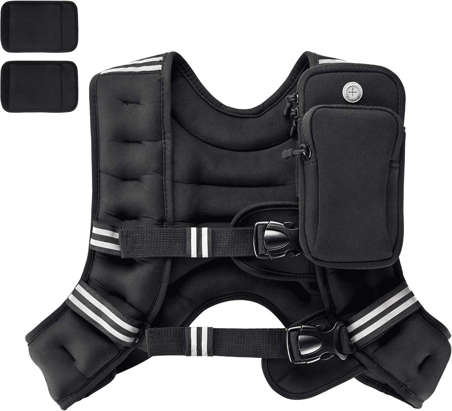 Weighted Vest for Women Men, 8lb/12lb/16lb/20lb/25lb/30lb Weighted Vest Woman Adjustable Weights for Walking, Strength Training, Running, Muscle Building