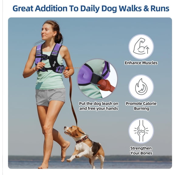 Weighted Vest for Women - 20lbs Adjustable Weight Vest for Running, Rucking, Strength Training, and Weight Loss