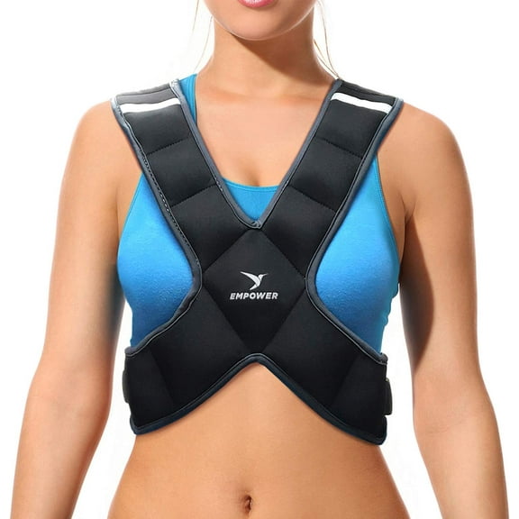 Weighted Walking Vest for Women – Strengthen Muscles, Boost Bone Health, and Burn More Calories (fixed 8lbs, adjustable 4-10lbs or 10-16lbs)