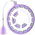 thumbnail image 1 of Weighted Workout Hoop for Adult Weight Loss - 50" Plus Size Silent Smart Waist Fitness Circle with Ball - Abs Exercise Equipment for Home…, 1 of 6
