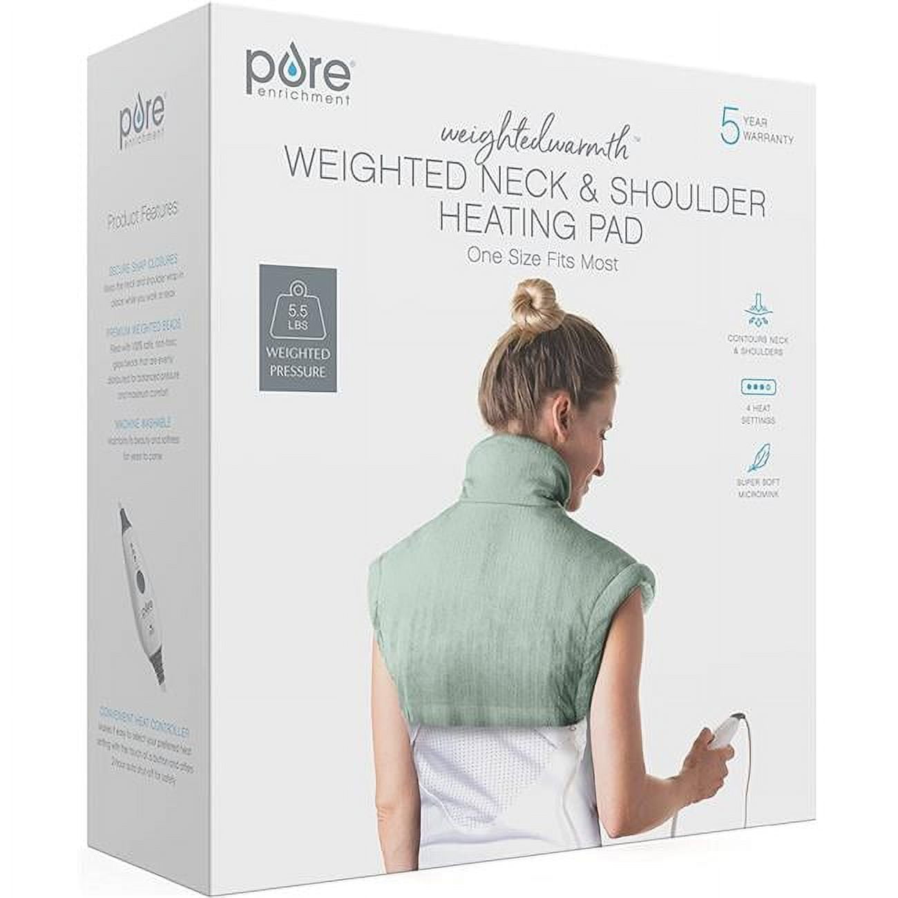 WeightedWarmth Weighted Neck and Shoulder Heating Pad