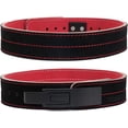 thumbnail image 1 of Weightlifting Belt Powerlifting Women & Girl, 10 mm Thick Lifting Lever Belt 2.4 Inch Wide - Heavy Duty Power Lifting Calfskin Leather Belt for Back Support, Gym & Fitness Training, 1 of 12
