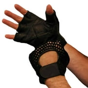 Weightlifting Gloves Real Leather Mesh Back