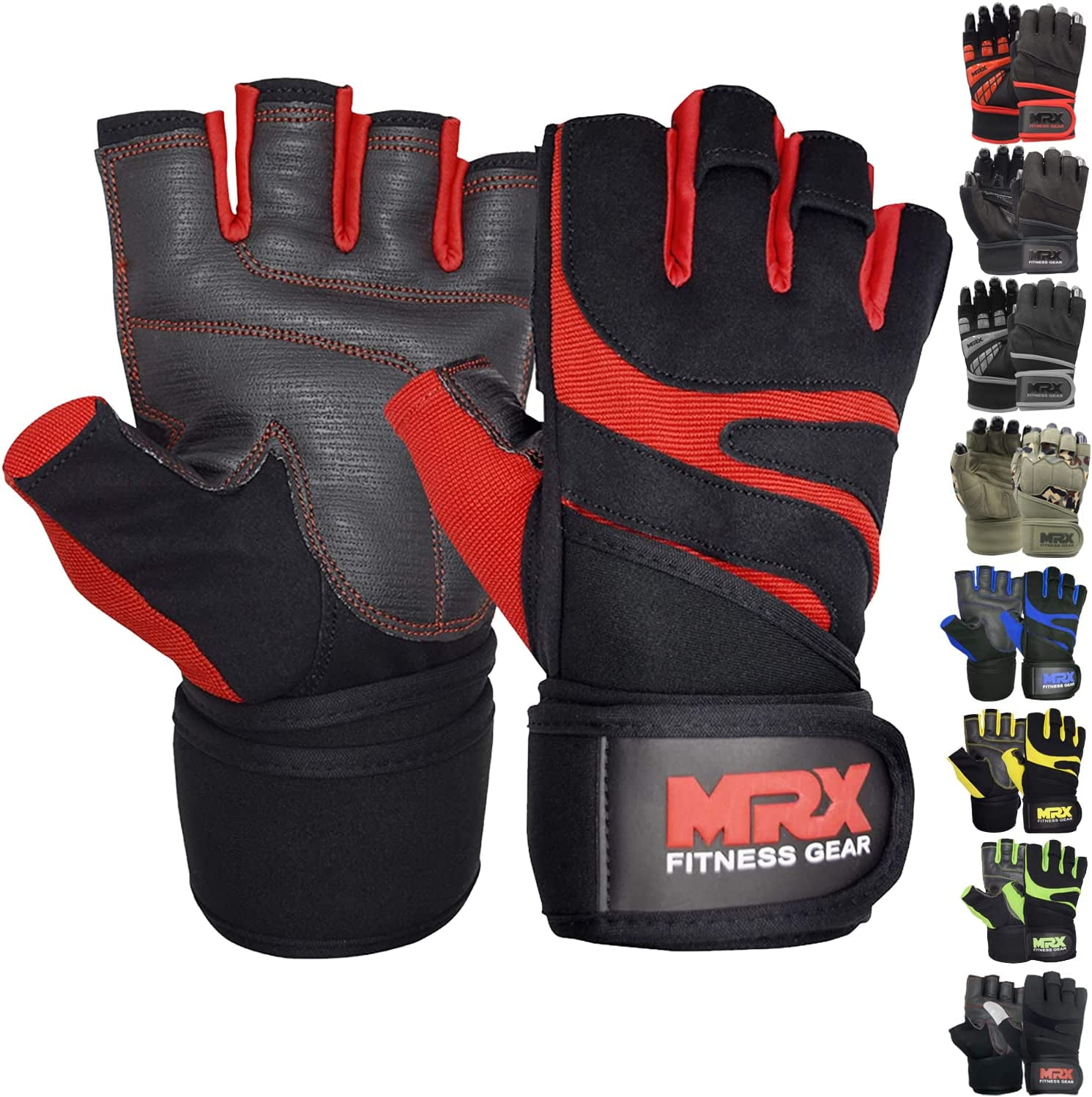 Skott Evo 2 Weightlifting Gloves With Integrated Wrist Wrap Support - View #3