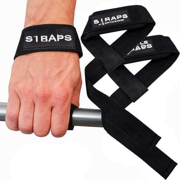 Weightlifting Straps- Padded Lifting Strap for Grip & Comfort- Gym Straps for Deadlifts, Rows & Pull-Ups- Boost Strength & Reduce Grip for Bodybuilding