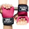 thumbnail image 1 of Sports Wrist Straps for Weightlifting and Powerlifting with Double Leather Layer for Enhanced Grip and Secure Support, 1 of 7