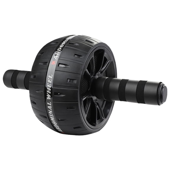 Weights Gym Accessories Abdominal Roller Black Plastic Steel 30x16x16cm 800g Core Strength Training Fitness Wheel
