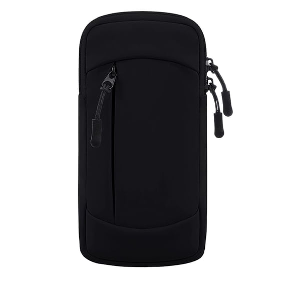 Weights Gym Accessories Running Phone Arm Bag PU Black 19x10.5cm 80g Unisex Arm Strap Fitness Equipment Outdoor Sports