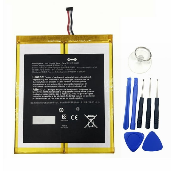 Weihang Battery Replacement 58-000280 2955C7 For Fire HD 10 (9th Gen) 10.1" Tablet M2V3R5 (2019 Release)