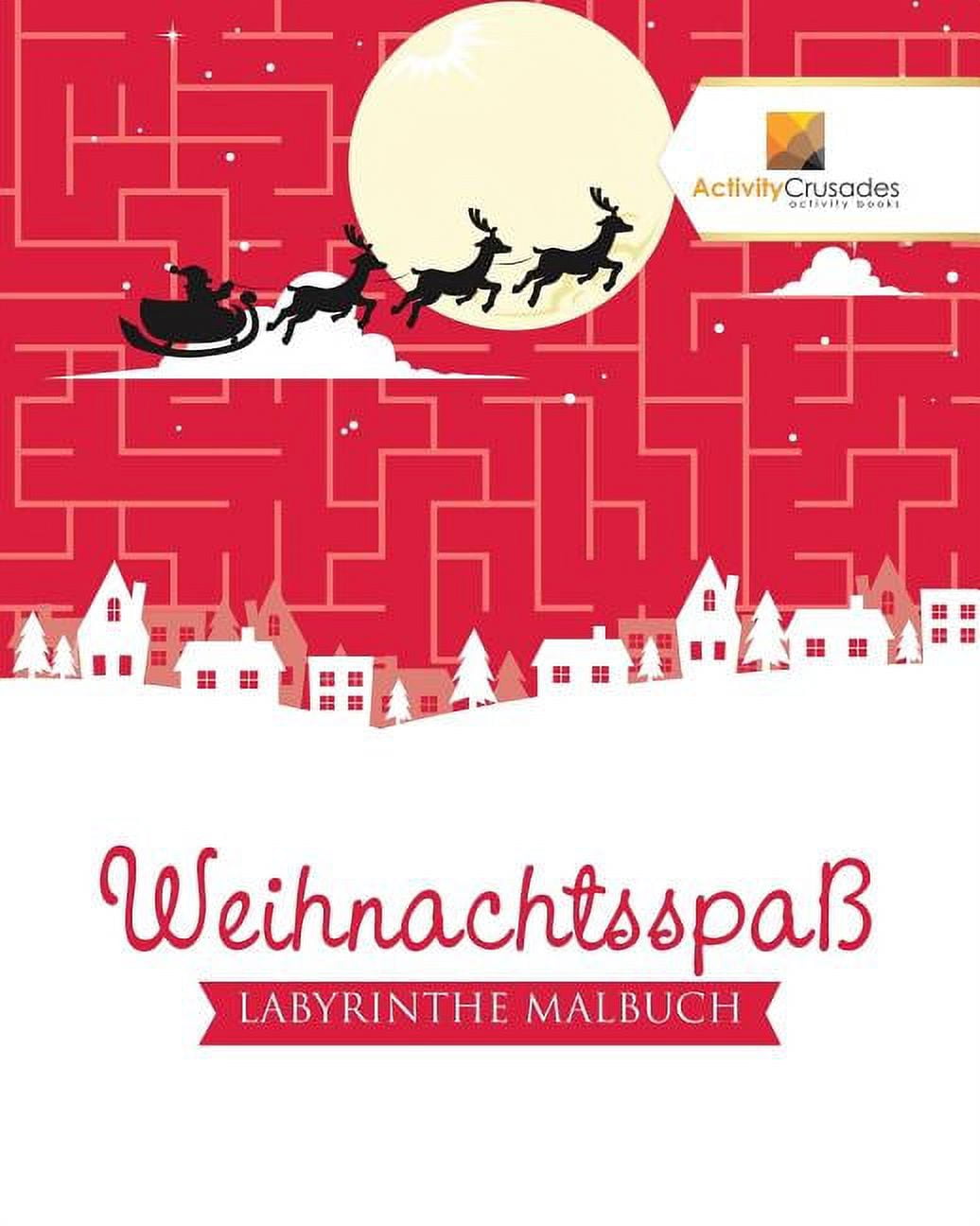 Weihnachtsspaß: Labyrinthe Malbuch, (Paperback)