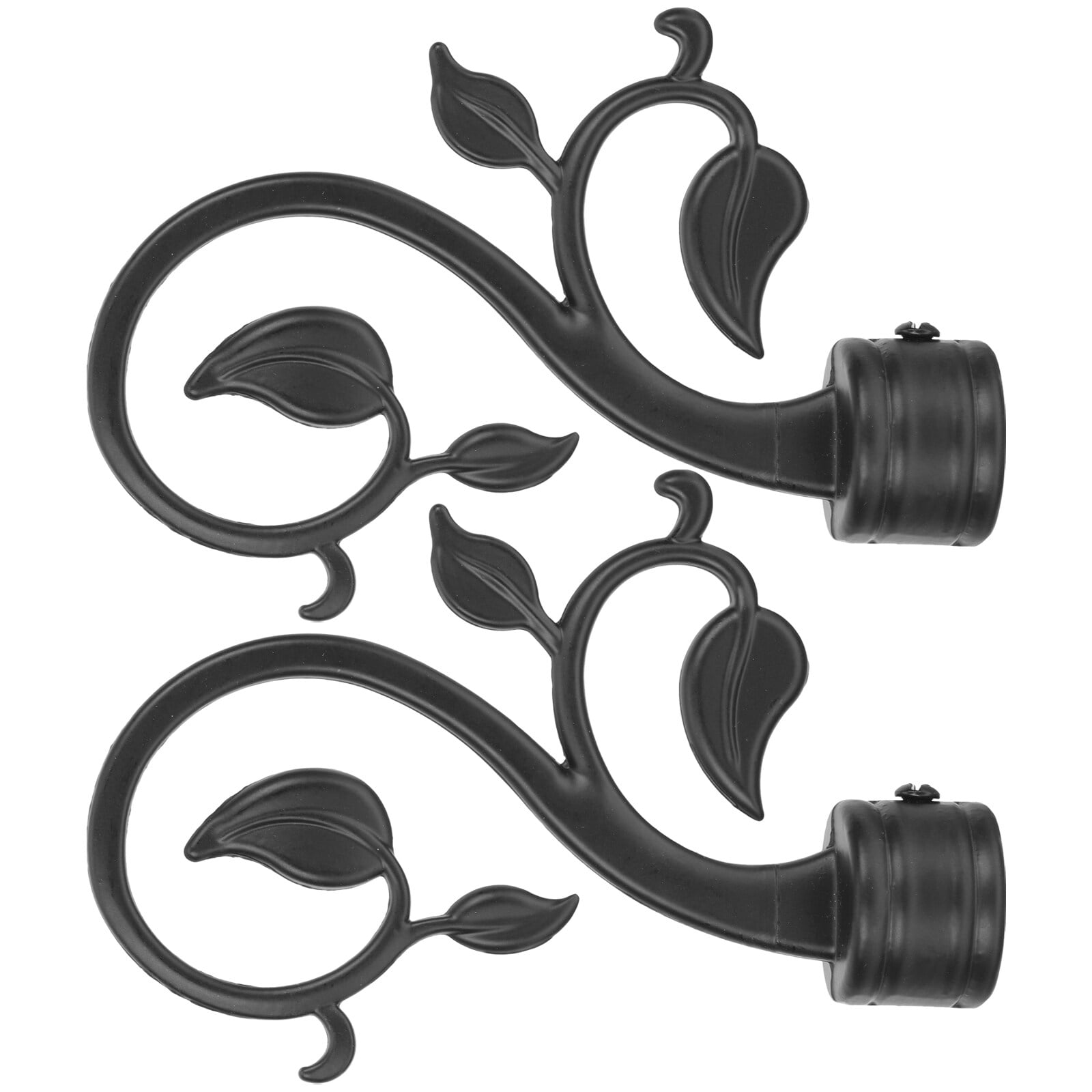 Weijiyouyu 2pcs Curtain Pole Ends Curtain Rod Plugs Curtain Rod Ends