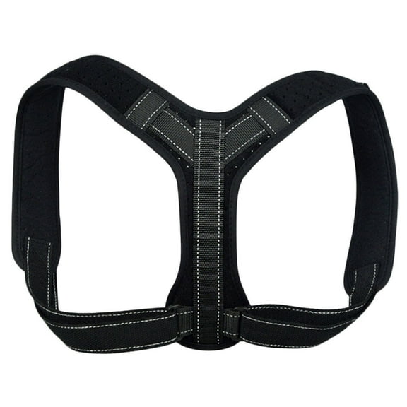 Weijiyouyu Posture Corrector Adjustable Back Straightener for Men and Women (Black, Size L)