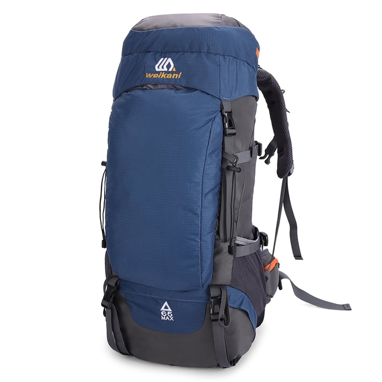 Weikani Internal Frame Hiking Backpack 65l, Mountain Climbing Camping Backpack Daypack Waterproof Rain Cover, Adult Unisex, Size: US, Blue Weikani Internal Frame Hiking Backpack 65l, Mountain Climbing Camping Backpack Daypack Waterproof Rain Cover, Adult Unisex, Size: US, Blue