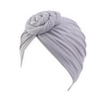 thumbnail image 1 of Weikingp Bandanas for Women Women Cancer Head Scarf Hat Cap Hair Scarf Turban Head Wrap Turban Hats Headwear Head Scarf Headbands for Women Hair Ties () Grey Polyester, 1 of 3