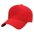 thumbnail image 1 of Weikingp Clearance! Baseball Cap, Outdoor Sunshade Sun Hat Baseball Cap Men And Women Solid Color Cap, Womens Baseball Caps, Sun Hats for Women Red, 1 of 8