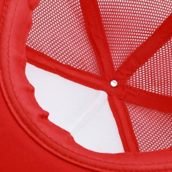 Weikingp Clearance! Baseball Cap, Mesh Baseball Hat Cap Visor Hat Blank Unisex Baseball Caps, Womens Baseball Caps, Sun Hats for Women Red