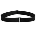 thumbnail image 1 of Weikingp Belts for Women Women Invisible Belt Elastic Stretch Waist Belt With Flat Buckle Western Belts for Woman Womens Belt (Clearance) Black Polyester,Cotton, 1 of 3