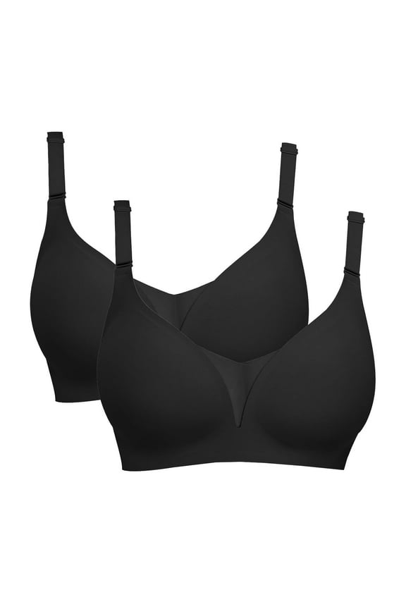 Bras That Cover Side And Back Fat Wireless Bras For Women Minimizer Bras For Women Comfortable Bras For Women Bras For Women Full Coverage Black L