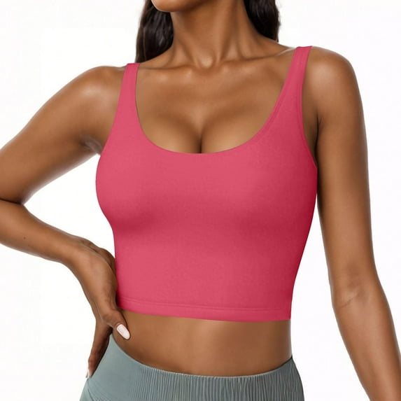 Weikingp Camisole Tops For Women Built In Bra Support Tank Tops For Women Tight Tank Tops For Women Women'S Tanks & Camis Shapewear Tank Tops For Women Pink XL