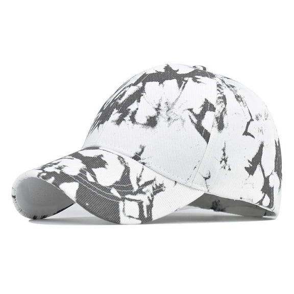 Weikingp Clearance! Baseball Cap, Fashion Unisex Men Women Tie-Dyed Sun Hat Adjustable Baseball Cap Hip Hop Hat, Womens Baseball Caps, Sun Hats for Women White