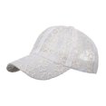 thumbnail image 1 of Weikingp Clearance! Baseball Cap, Fashion Women Men Sport Lace Love Print Breathable Beach Baseball Cap Hip Hop Hat Sun Hat, Womens Baseball Caps, Sun Hats for Women Beige, 1 of 5