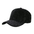 thumbnail image 1 of Weikingp Baseball Cap, Female Summer Casual Solid Velvet Baseball Caps Hat Visors Caps, Womens Baseball Caps, Sun Hats for Women Black, 1 of 3