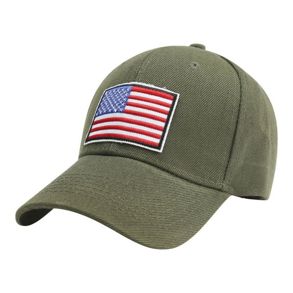 Weikingp Clearance! Baseball Cap, Flag Embroidered Washed Soft Cotton Fitting Cap for Men And Women, Womens Baseball Caps, Sun Hats for Women Green