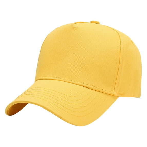 Weikingp Clearance! Baseball Cap, Outdoor Sunshade Sun Hat Baseball Cap Men And Women Solid Color Cap, Womens Baseball Caps, Sun Hats for Women Yellow
