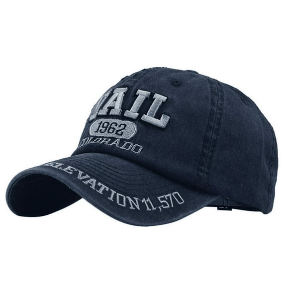 Weikingp Clearance! Baseball Cap, Unisex Topee Baseball Denim Embroidered Fashion Hat Casual Letter Cotton Cap Baseball Caps, Womens Baseball Caps, Sun Hats for Women Navy