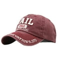 thumbnail image 1 of Weikingp Baseball Cap, Unisex Topee Baseball Denim Embroidered Fashion Hat Casual Letter Cotton Cap Baseball Caps, Womens Baseball Caps, Sun Hats for Women Red, 1 of 3