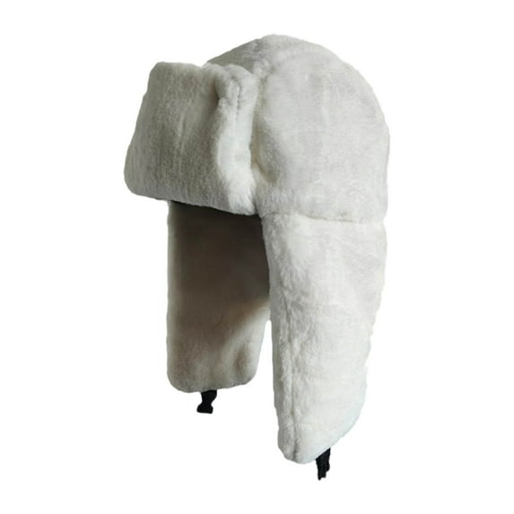 Weikingp Clearance! Beanies Hats Men, Hats Autumn Winter Women's Versatile Solid Warm Ear Hat Thickened Northeast Cold Proof Hat Lei Feng Hat, Beanie for Women, Baby Beanie White