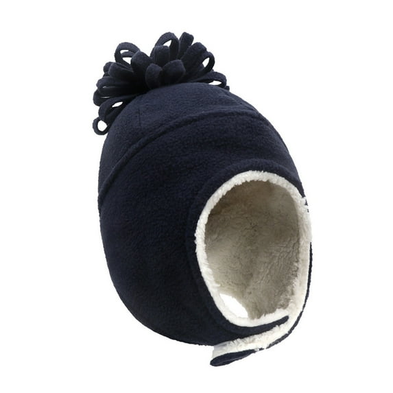 Weikingp Clearance! Beanies Hats Men, Warm Children's Two And Solid Fleece Color Hat Gloves Winter Hats, Beanie for Women, Baby Beanie Navy