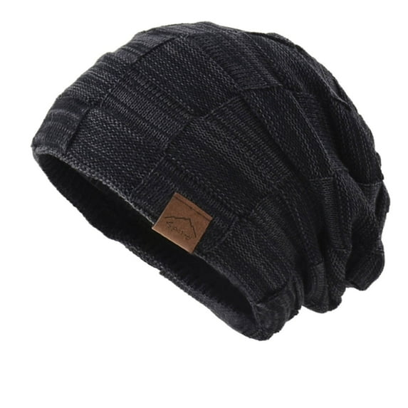 Weikingp Beanies Hats Men, Women Winter Mixed Color Wool Knitting Hat Warm Fashion Pullover Warm Hat, Beanie for Women, Baby Beanie Black