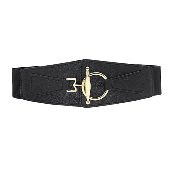 Weikingp Clearance! Belts for Women, Band Women's Elastic Stretch Wide Belt Fashion Waist Waistband Buckle Wild Dress Belt, Womens Belt, Western Belts for Woman Black