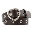 thumbnail image 1 of Weikingp Belts for Women, Belt Accessories Buckle Ladies Leather Trouser Women Vintage Heart Leisure Belt, Womens Belt, Western Belts for Woman Coffee, 1 of 1