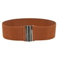thumbnail image 1 of Weikingp Belts for Women, Buckle Stretch Dress Belt Lady Elastic Waist Wide Belts Women Wide Fashion Belt, Womens Belt, Western Belts for Woman Khaki, 1 of 2