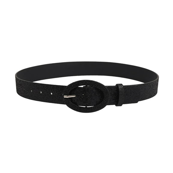 Weikingp Belts for Women, Women with Pants Shirt Sunword Buckle Bright Pu Belt, Womens Belt, Western Belts for Woman Black