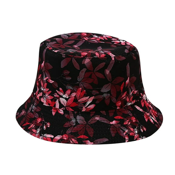 Weikingp Clearance! Bucket Hats for Men, Basin Sunshade Women's Bucket Hat Fisherman's Hat Hat Outdoor Fashion Printing Baseball Caps, Bucket Hats for Woman, Sun Hats for Women, Sun Hats for Men Red