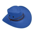 thumbnail image 1 of Weikingp Cowboy Hat, Men Women Cowboy Hat Western Cap Wide Sunhat Winter, Cowgirl Hat, Cowboy Hats for Women, Cowboy Hat Men Blue, 1 of 5