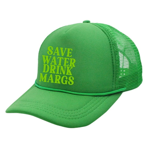 Weikingp Cowboy Hat, Water Drink Margs Trucker Hat Trendy Vintage Funny Cute Graphic Country Tequila Beer Hat Women Men, Cowgirl Hat, Cowboy Hats for Women, Cowboy Hat Men Green