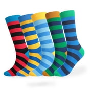 Weikingp Clearance! Crew Socks for Women, Long Striped Men's Socks Cotton Tall Socks Large Size, Grip Socks, Mens Dress Socks Multicolor
