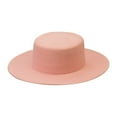 thumbnail image 1 of Weikingp Hats for Women, Fashion Trendy Colour Boater Shapesombrero Winter Warm Outdoor Dresshat, Pink, 1 of 4