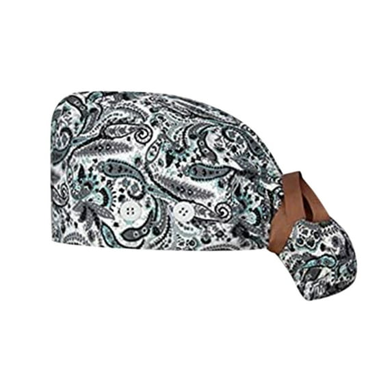 Weikingp Clearance! Hats for Women, Scrub Hat with Buttons with Sweatband Mens Bouffant And for Womens Cap Baseball Caps, Multicolor2