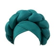 thumbnail image 1 of Weikingp Clearance! Headbands for Women, Boho Braided Turban Hat African Turbans for Women Headwraps for Black Women Braid Silky Turban Hats, Bandanas for Women, Bandanas for Men Green, 1 of 5