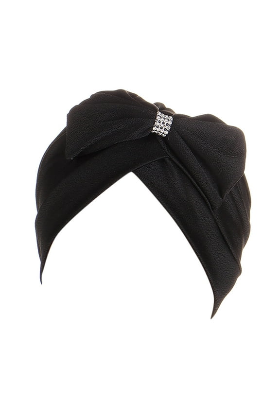 Clearance! Headbands for Women, Braid Head Turban Bowknot Turban Ethnic Wrap Cover Cap Headwear Hair Hat Cap Heardband, Bandanas for Women, Bandanas for Men Black