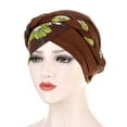 thumbnail image 1 of Weikingp Clearance! Headbands for Women, Ethnic Hat Headwear Cover Cap Head Pre-Tied Wrap Hair Braid Baseball Caps, Bandanas for Women, Bandanas for Men Coffee, 1 of 4